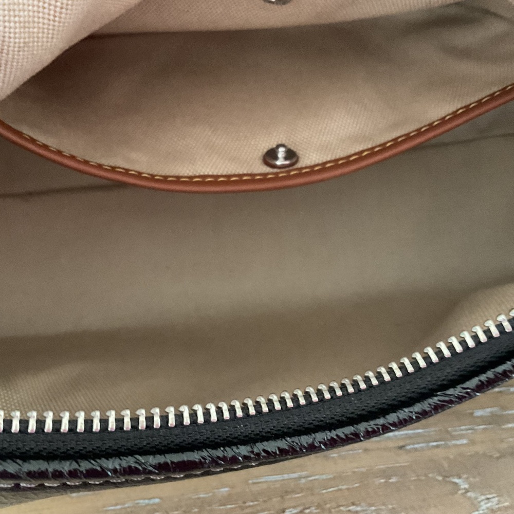 Coach Black Glazed Leather Juliet Shoulder Bag - Picture 11 of 12